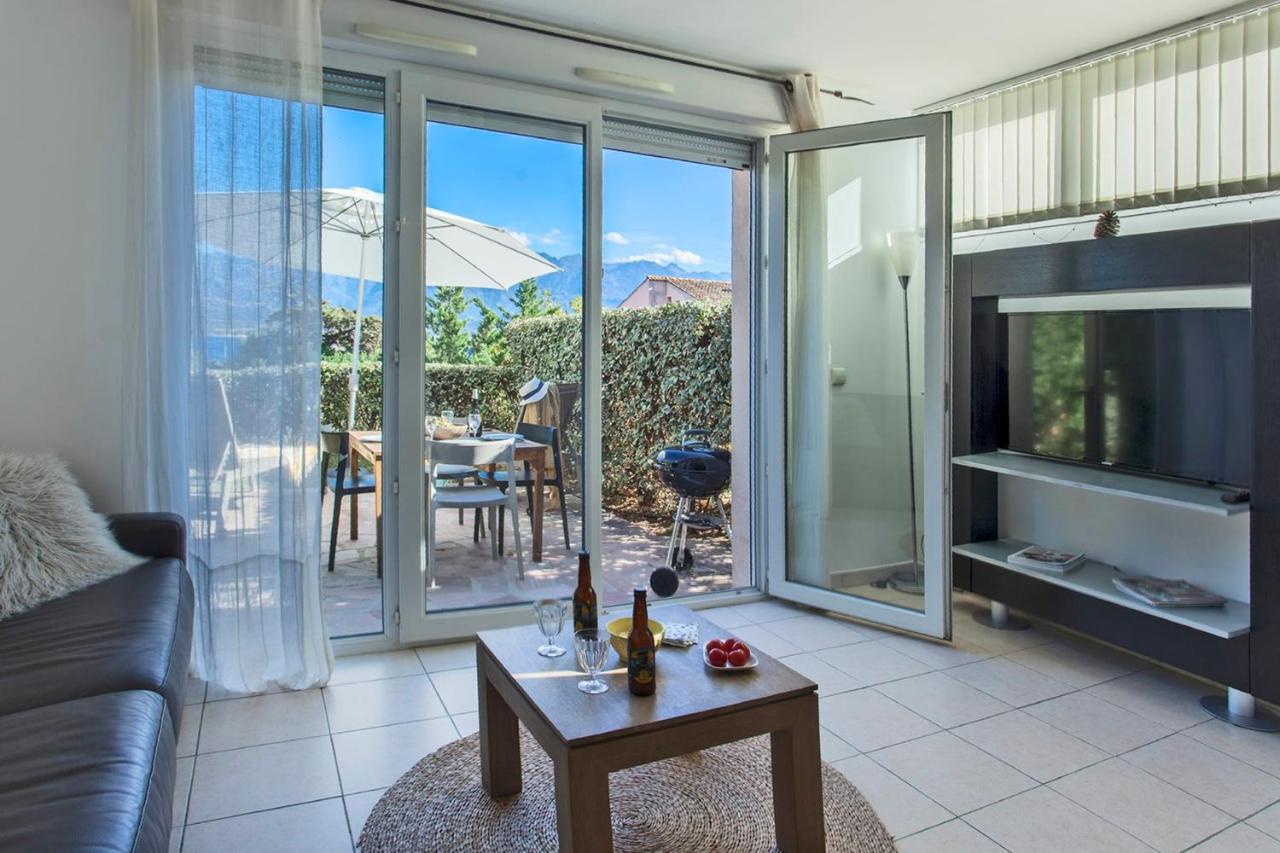 Mare Appart Avec Jardin Et Bbq Vue Mer Et Montagne Plage Et Port A 2 Pas Calvi  Buitenkant foto