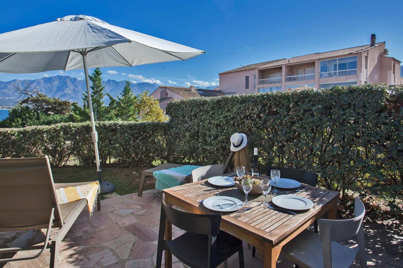 Mare Appart Avec Jardin Et Bbq Vue Mer Et Montagne Plage Et Port A 2 Pas Calvi  Buitenkant foto