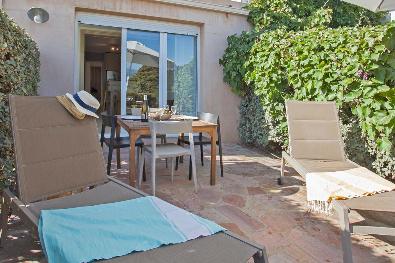 Mare Appart Avec Jardin Et Bbq Vue Mer Et Montagne Plage Et Port A 2 Pas Calvi  Buitenkant foto
